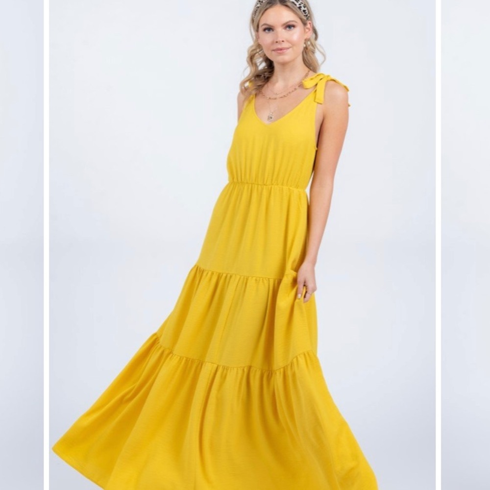 EVERLY Maxi Dress Size M in Coral - Picture 4 of 4